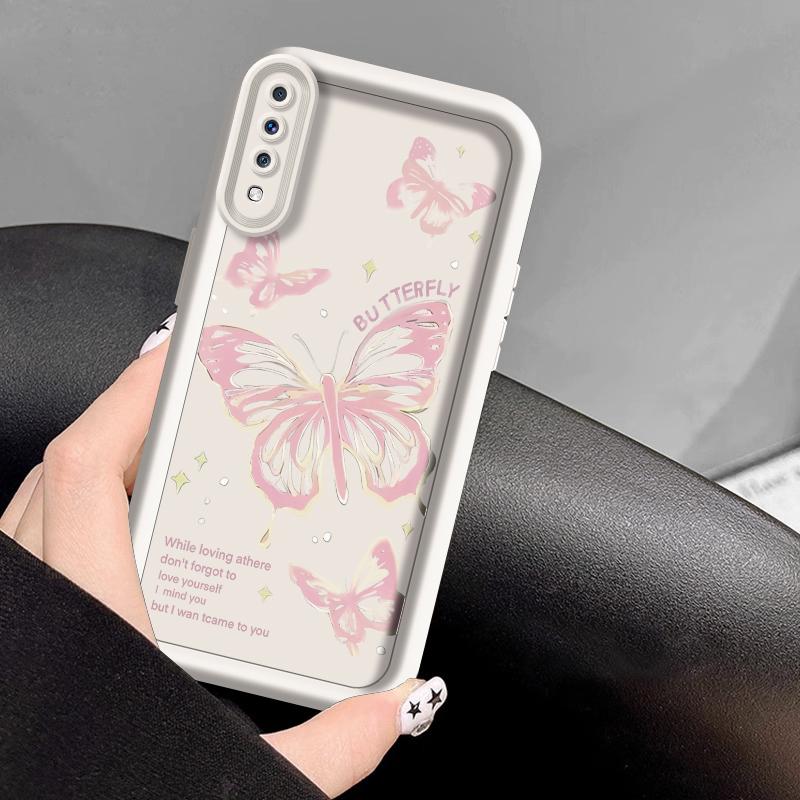 casing hp softcase butterfly simple for SAMSUNG A70 3
