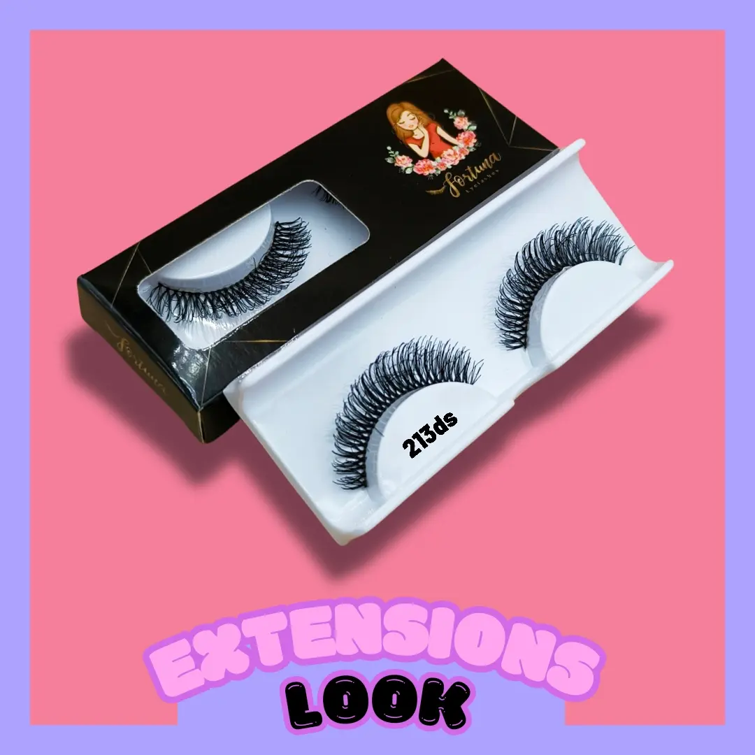 Bulu mata palsu 3 dimensi Ukuran 10mm Look Extension kode 213ds Eyelash