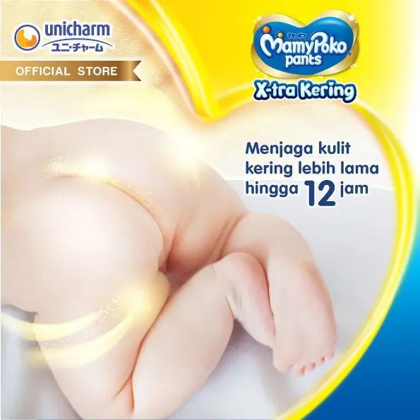 [Flash Sale] MamyPoko Pants X-tra Kering - XL 38 - Popok Celana - 2 Packs 4