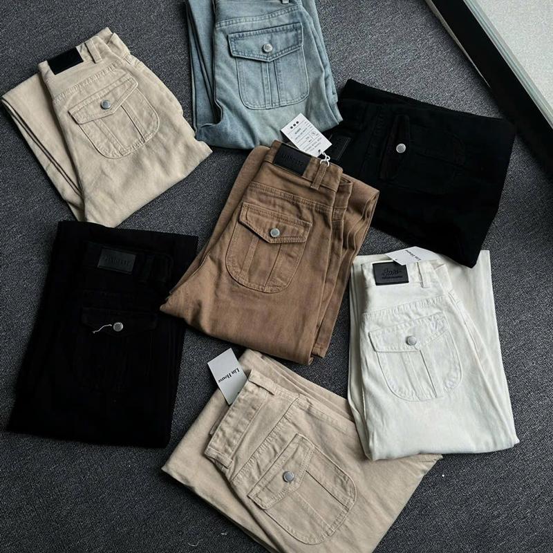    LIN HOUSE   CÓ FROM NẤM LÙN QUẦN JEANS SUÔNG TÚI NẮP 