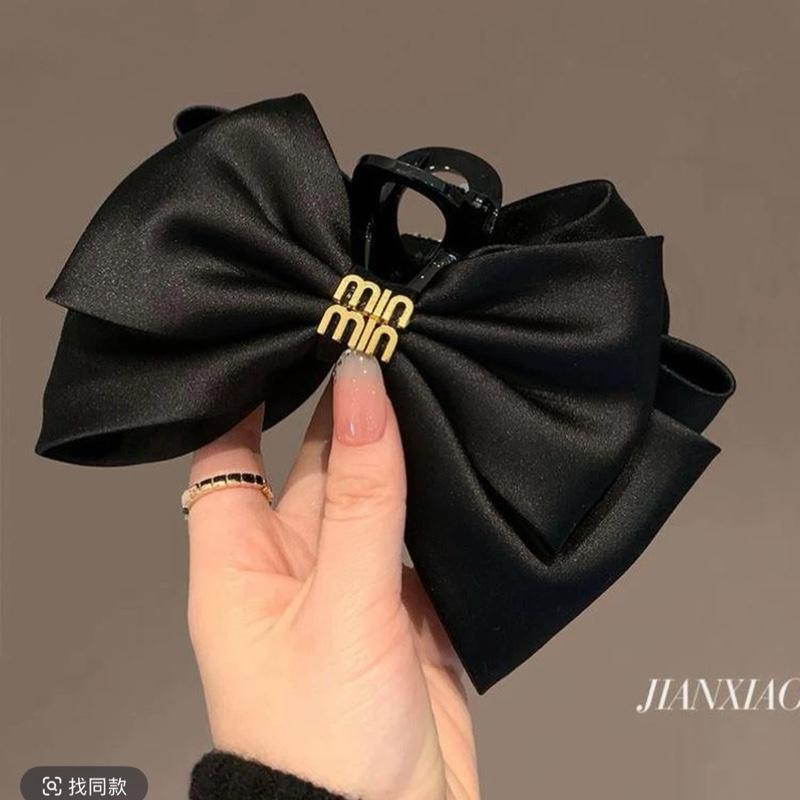  A188 kẹp tóc nơ  gắn nơ bản to kẹp 13cm chất vải mềm mịn 