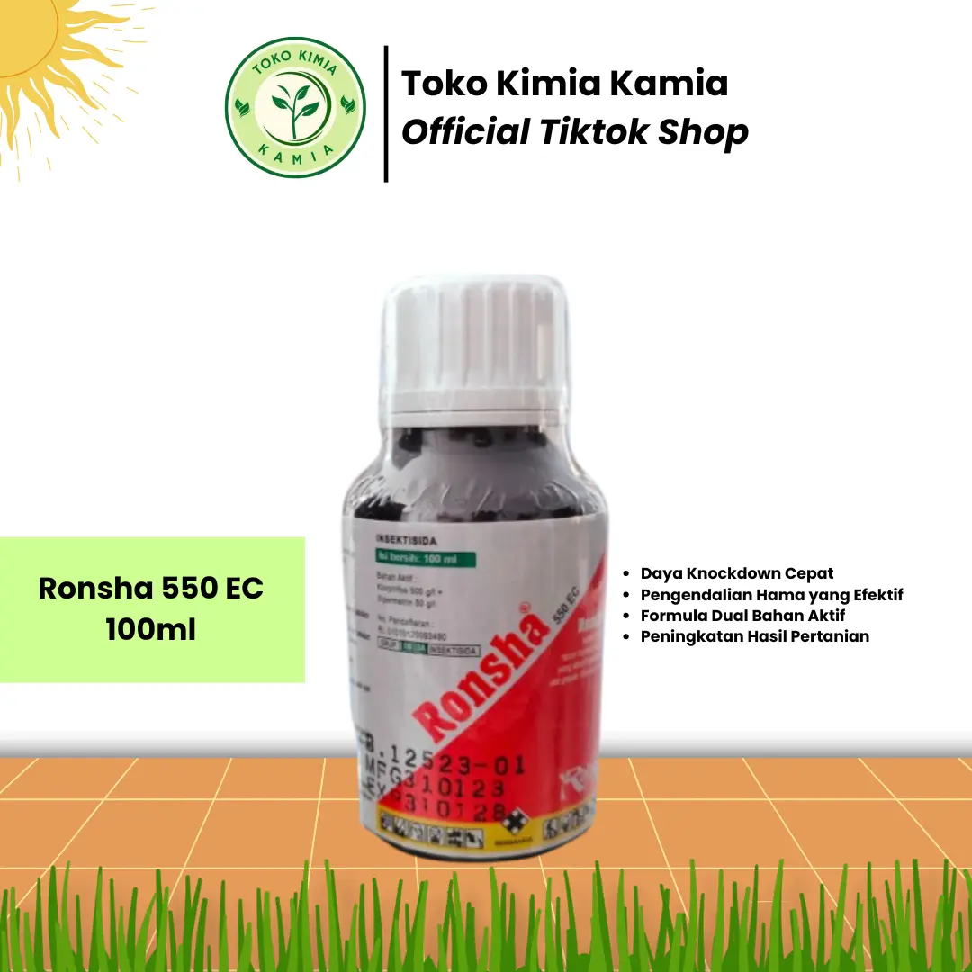Ronsha 550EC Insektisida Obat Pembasmi Hama Tanaman Ulat dan Kutu 100ml