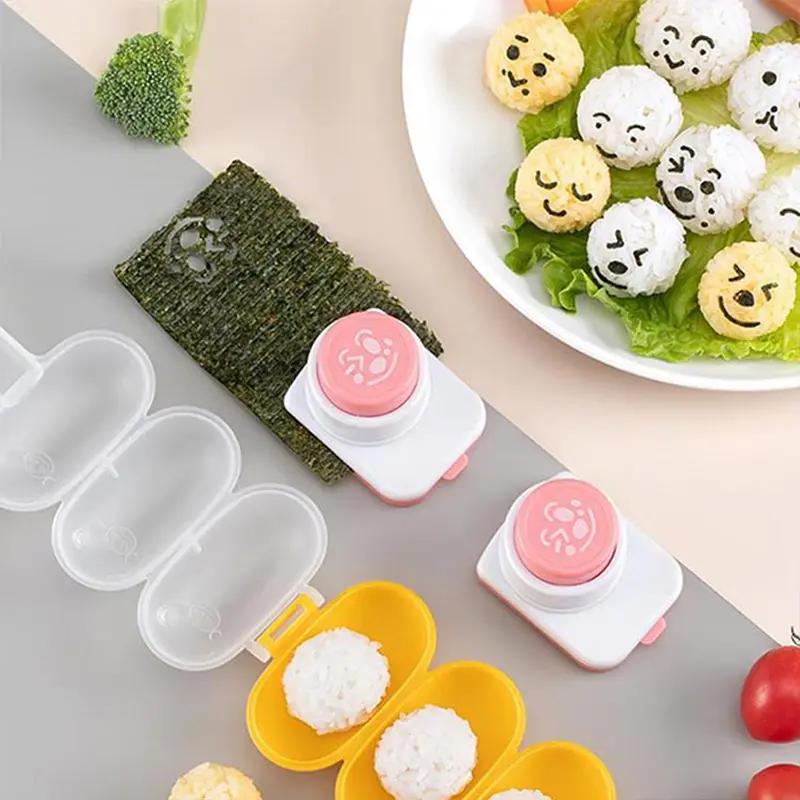 Nori Puncher / Nori Cutter Cetakan Rumput Laut / Nori Seaweed Bento /  Alat Pembuat Bola Nasi Bulat / Rice Ball Shaker 8