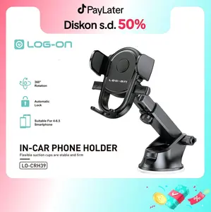 LOG ON CAR PHONE HOLDER LO-CRH39 AUTOMATIC LOCK handphone kaca smartphone