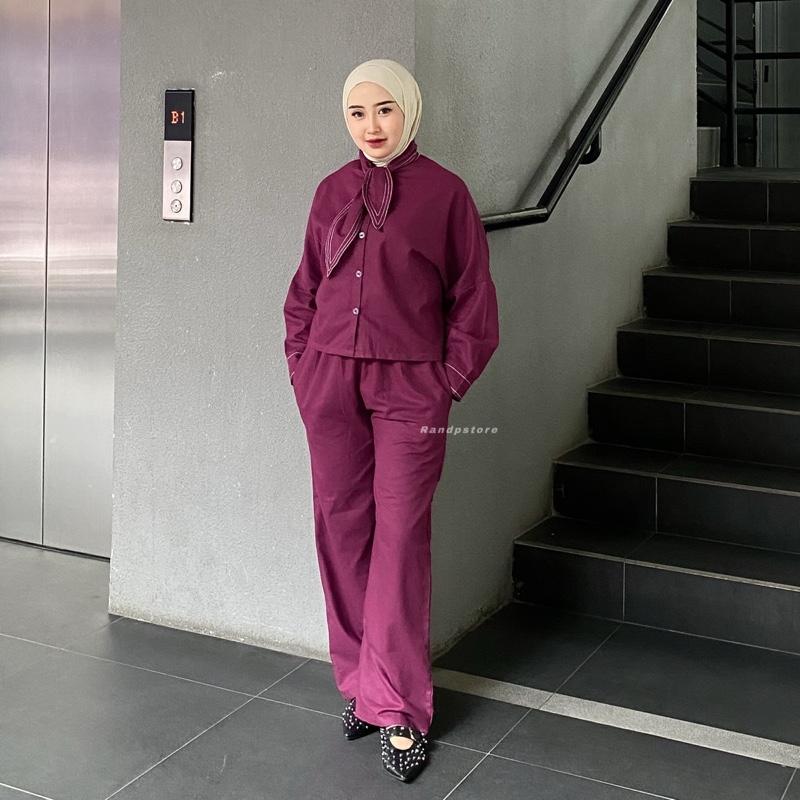 Product Introduction of Setelan Rok Wanita - Baju Pasangan Fashion Muslim Linen Trend - Atasan Kemeja Pria Linen - Moira Couple  Casual 21