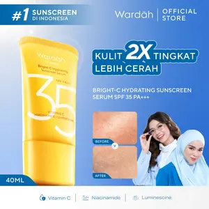 Wardah UV Shield Bright C-Hydrating Sunscreen Serum SPF 35 PA-Skincare
