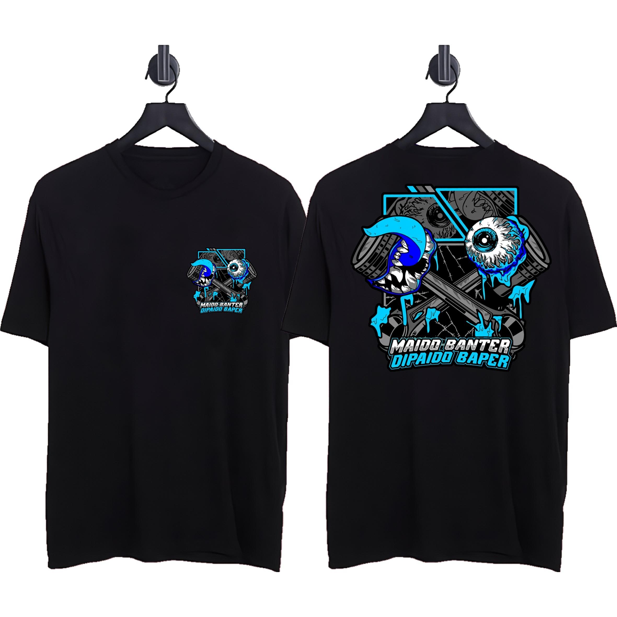 KAOS MAIDO BANTER DIPAIDO BAPER CREEPY PAKAIAN PRIA & PAKAIAN DISTRO