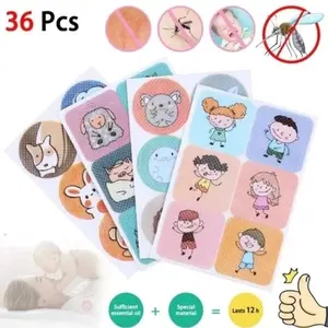 DreamLand Babies Stiker Anti Nyamuk Mosquito Repellent Patch Aman untuk Bayi 36pcs Karakter Acak Bahan Non-Woven Perlindungan 6 Jam Isi 36 Lembar Stiker Pengusir Nyamuk Anak & Bayi - Stroller