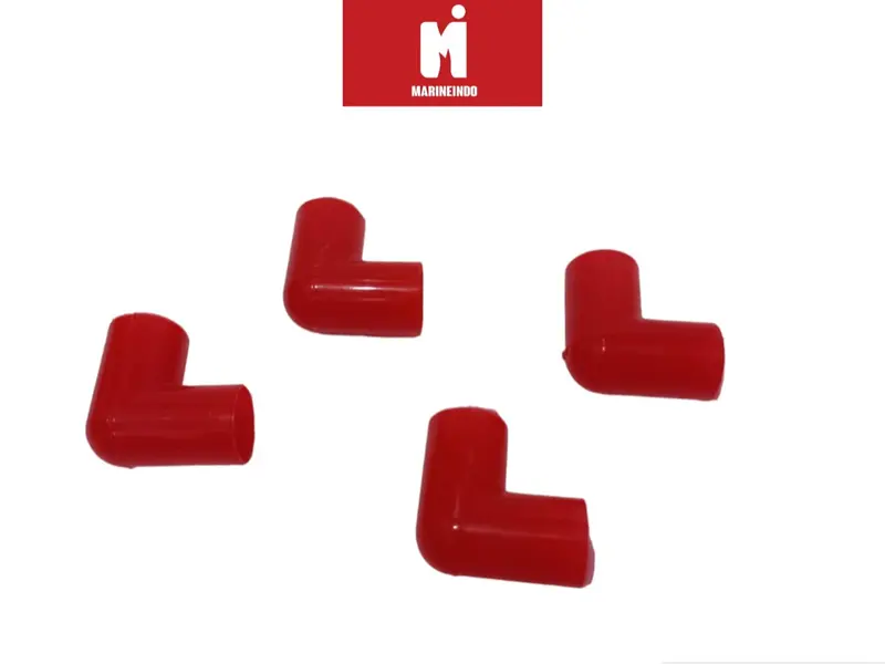 Keni L atau Keni T Pipa Merah/Putih Susu Aquarium 5/8'' Per 5 pcs 0