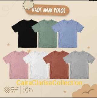 Product Introduction of Kaos Polos Anak Baju Polos Anak Pria Wanita Kaos Polos Anak Bahan Cotton Combed 30s Fashion Anak Baju Basic Tee Anak T-shirt anak distro baju anak branded polos Polosan Anak Atasan Anak 2