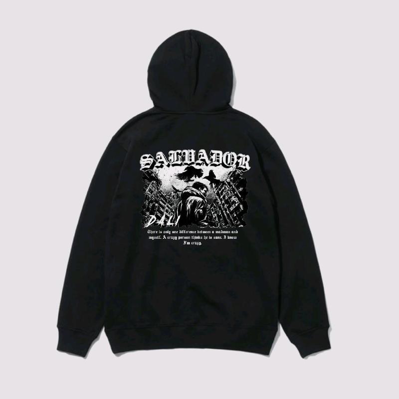 Hoodie S4lvador Dali Terbaru Sweater Distro Fleece Unisex Untuk Umum Elegant Wine sweater hoodie cowok 2