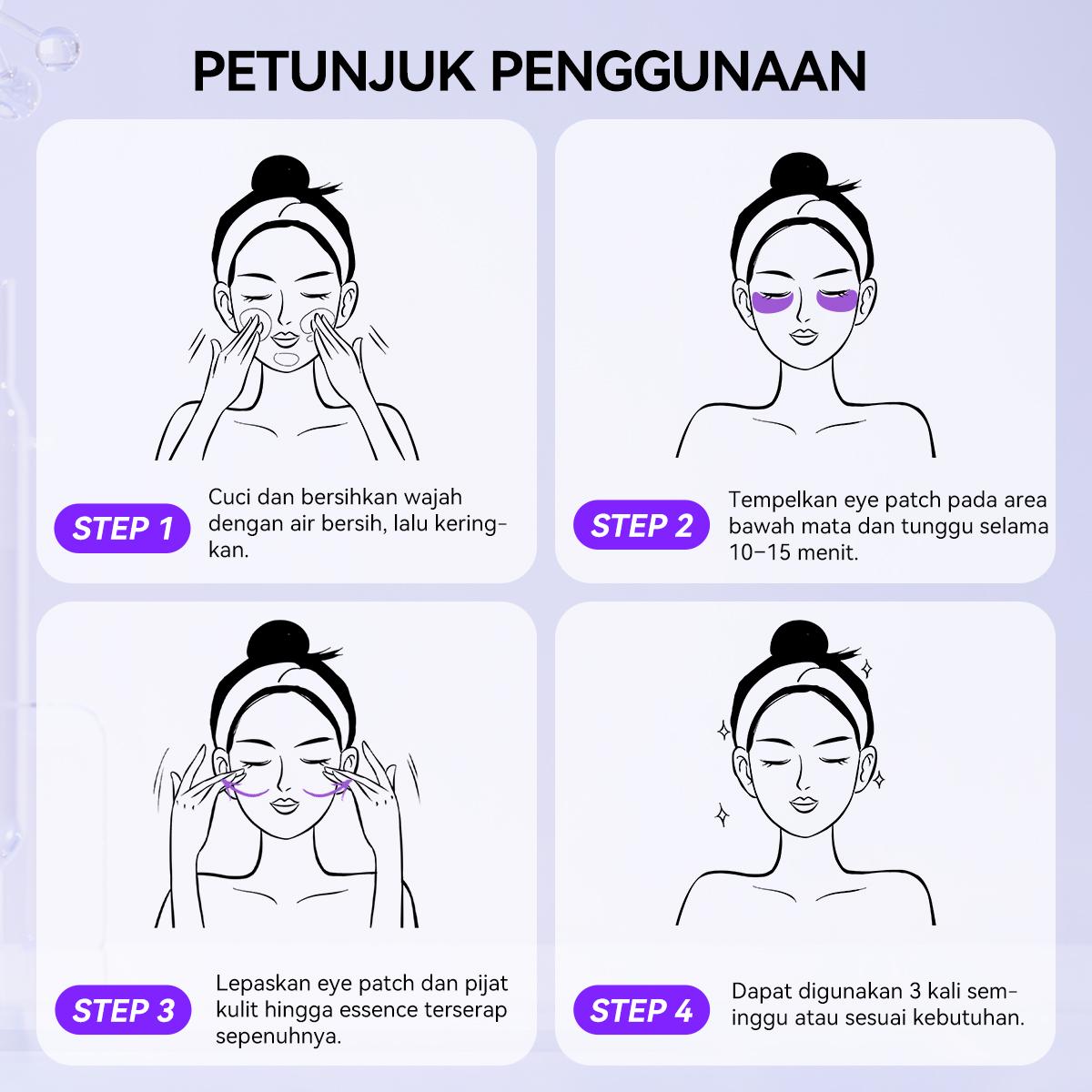 [HOT][BPOM] LANBENA Retinol Eye Patches 60Pcs | 5X Anti-Aging SGS Tested | 15 Menit Kurangi Garis Halus & Lingkaran Hitam | Gel Biomimetik Dingin Mata Bengkak Kantung Mata Anti Kerut