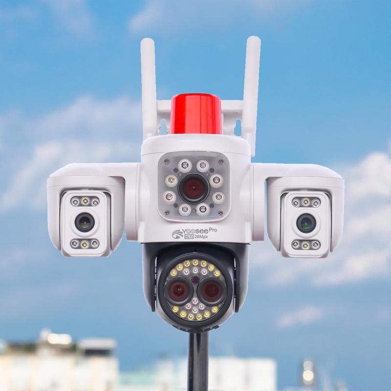 Camera Wifi Yoosee 4 Mắt 3 Màn Ngoài Trời F60JD Siêu ZOOM-Mẫu Mới 2025