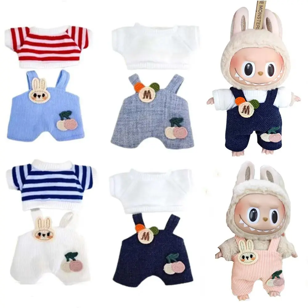 Pakaian Anak Patung Kucing Bertuah, Sesuai untuk Labubu / LiiLa 17cm, FB (tiada anak patung), Aksesori Skirt Seluar Tunggal, Boleh Digunakan sebagai Penggantian, Aksesori Anak Patung Labubu Macaroon # 467809