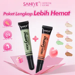 SANIYE LIVE BUNDLE (2pcs) Concealer Full Coverage Cair Anti Air Face Kosmetik Corrector R1072