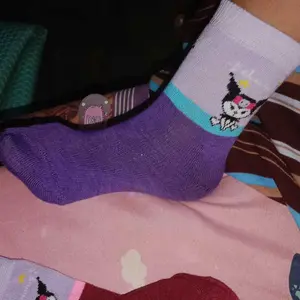 ( Paket 3 & 6 Pasang ) Kaos Kaus Kaki Viral Anak Perempuan Usia TK-Paud Motif Kuromi / Kaos Kaki Koromi Anak
