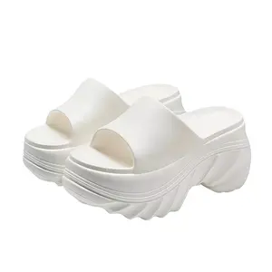 GlowStep Sandal Wedges Wanita 2026Kekinian Tinggi 8cm Jelly EVA Sol Empuk Ringan Anti Slip Nyaman Dipakai Desain Kekinian Elegan