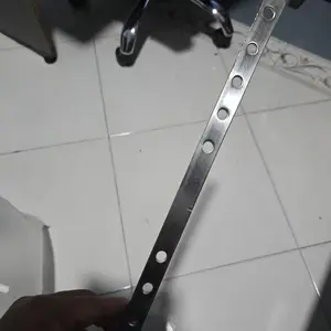 Plat Besi Bolong Tebal Chrome Universal
