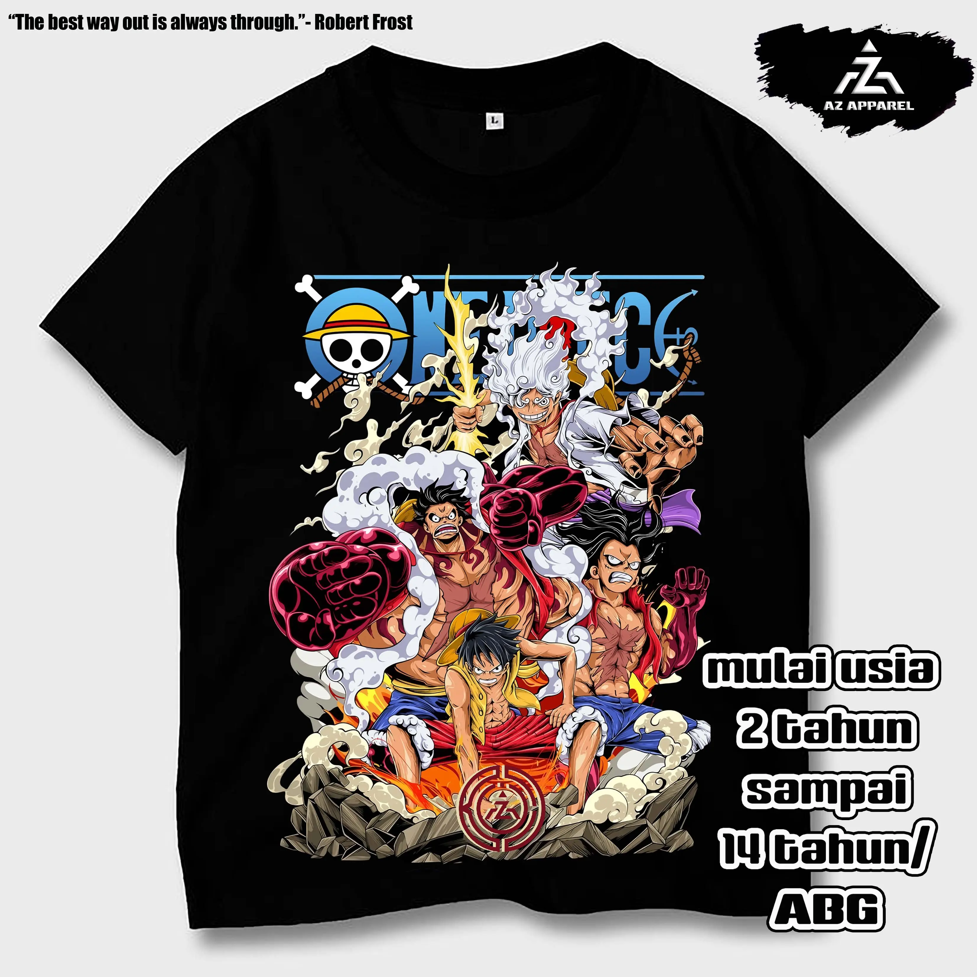 Kaos Luffy Onepiece Anak Distro Kids