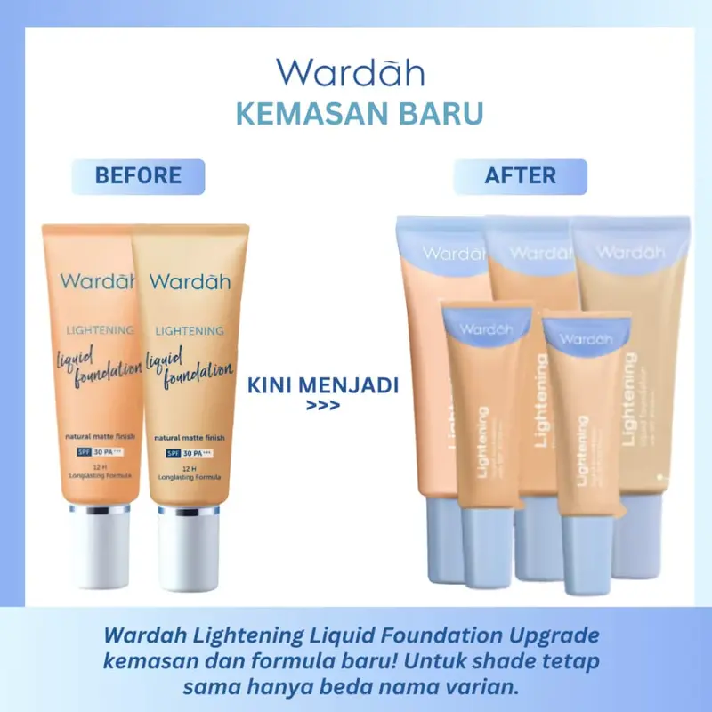 WARDAH Lightening Liquid Foundation 6ml - Mini Size 2