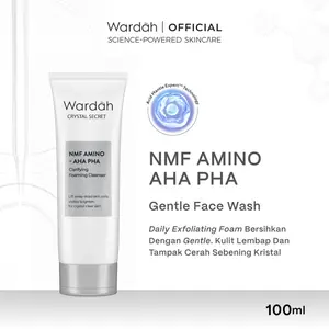 Wardah Crystal Secret Foaming Cleanser with Natural AHA+PHA 100 ml