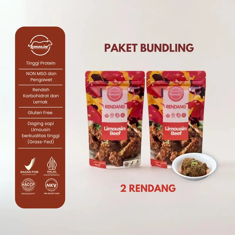 BUNDLING 2 Rendang Daging Sapi By Lemooin 0