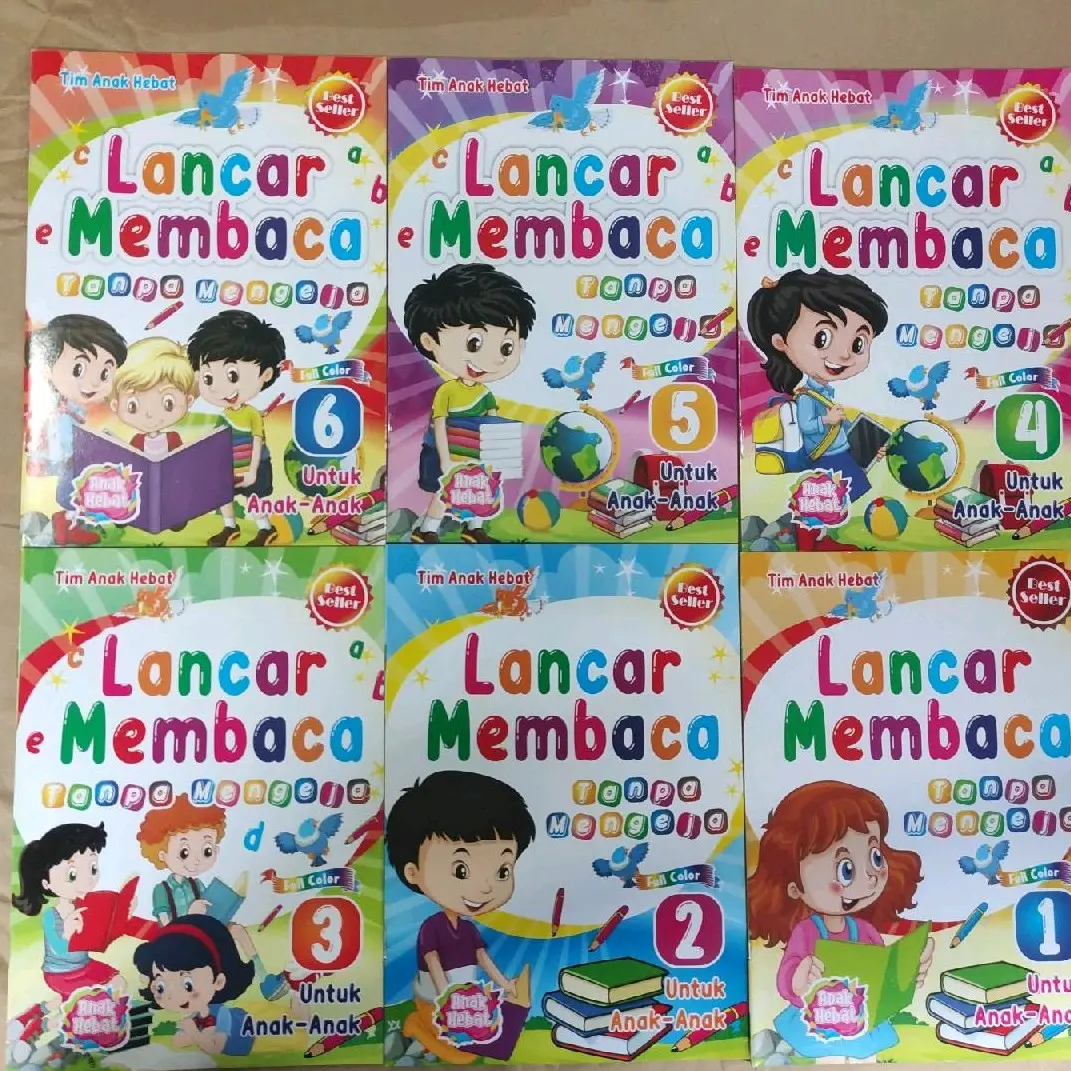 Paket 6 buku Lancar Membaca jilid 1-6
