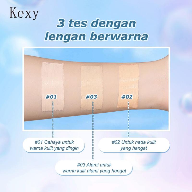 Kexy liquid Foundation Alas bedak cair riasan bening yang melembabkan dan membuat alas bedak cair alami yang jinak  alas bedak cair riasan tahan lama Concealer 6