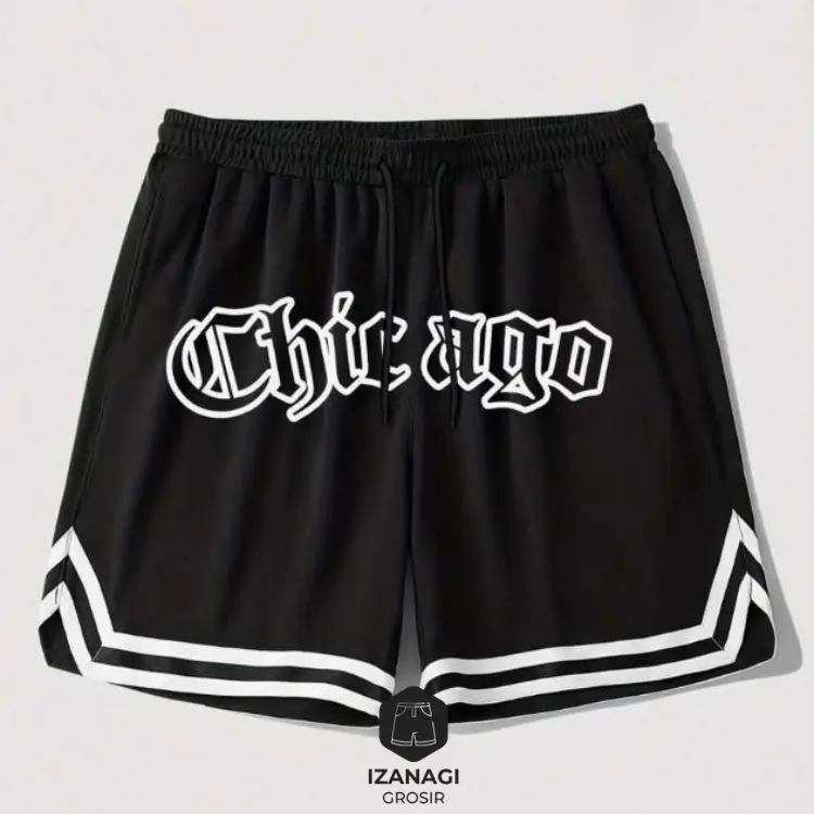 Celana Pendek Chicago Boxer Pria Pendek Celana Tali Kekinian Celana Sport Basket Running