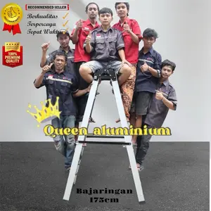 Bisa COD - TANGGA BAHAN BAJARINGAN CARBO STEEL UKURAN 175cm /1,75 Meter