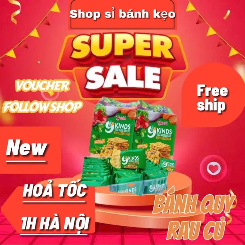 Bánh ăn kiêng rau củ( gói 328g
