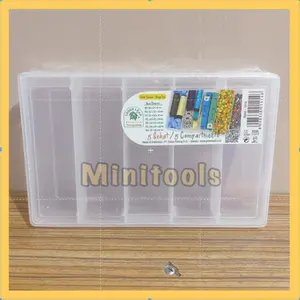 Kotak Penyimpanan Perkakas 5 Sekat / Kotak Jahit dan Obat / Green Leaf 1414