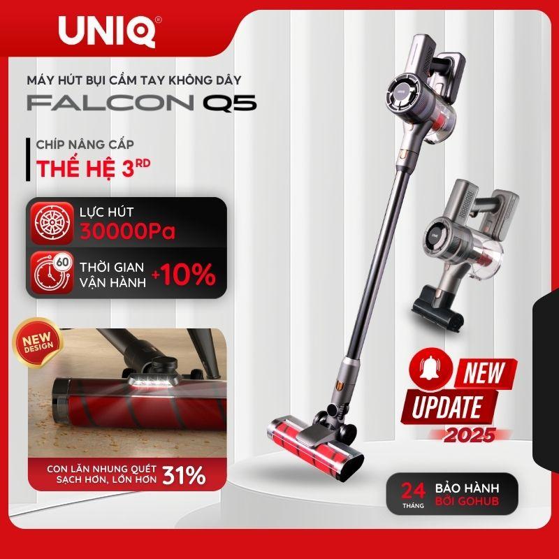 [UNQ] Máy hút bụi cầm tay không dây UNIQ Falcon Q5 cây hút bụi lau nhà mini gia đình đa năng ô tô ga giường sofa nệm