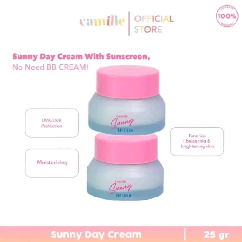 [ DAPAT 2 ] SUNNY DAY CREAM WITH SUNSCREEN by Camille Beauty