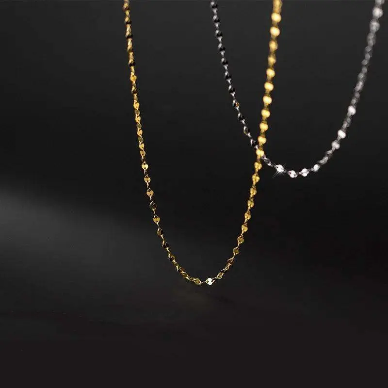Hadiah Istimewa untuk Wanita: Kalung Titanium Elegan dengan Liontin Berlian Buatan