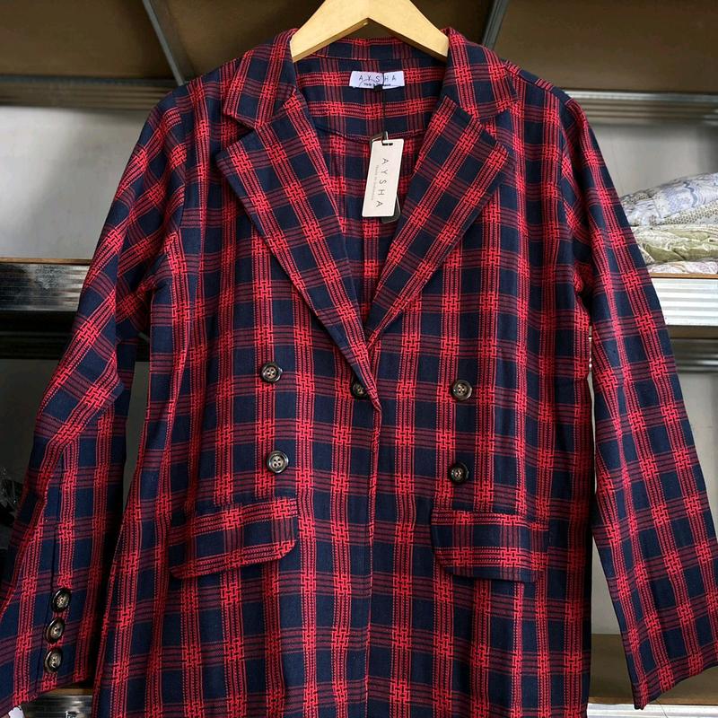 Blazer kotak kotak aysha orii butik 1