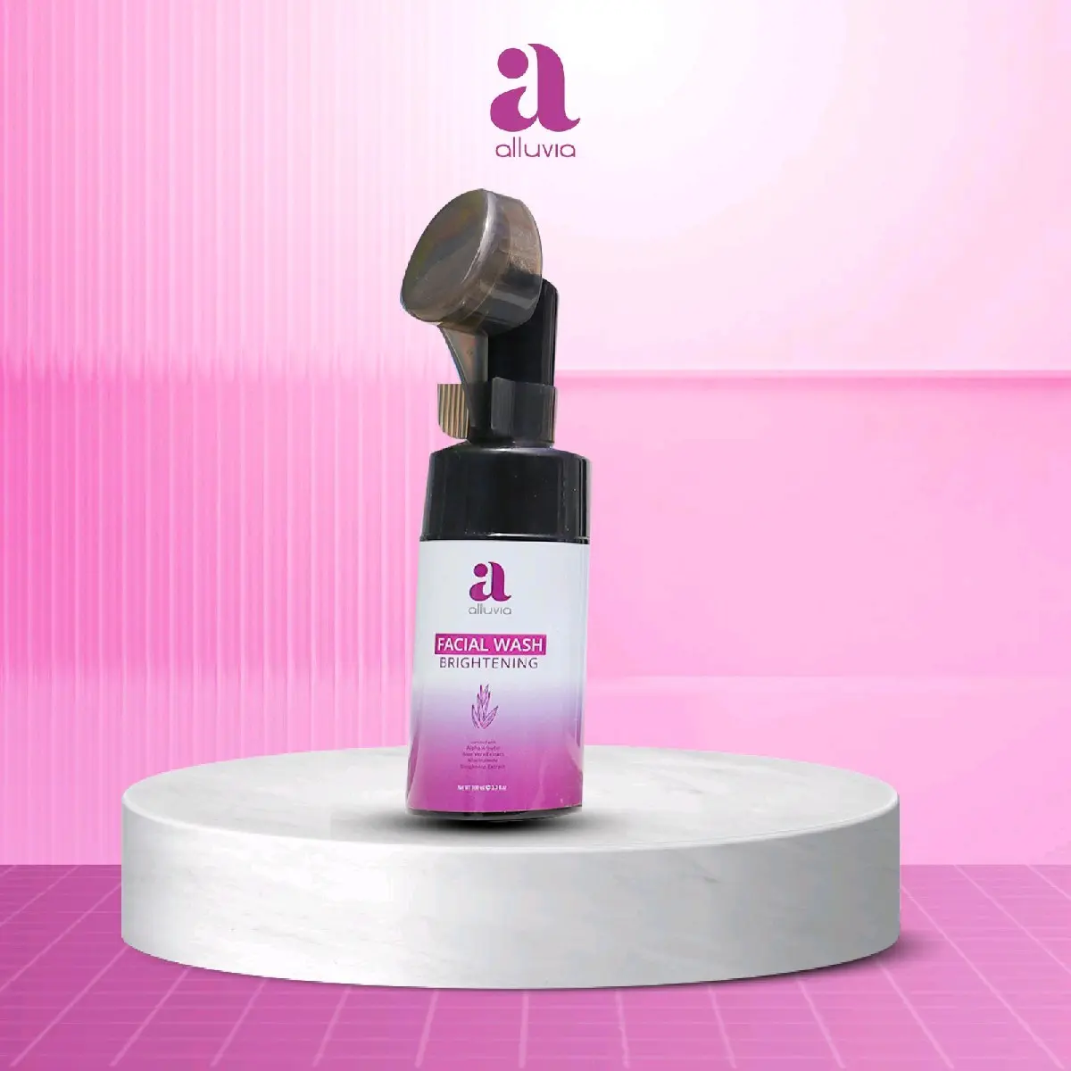 Alluvia facial wash brightening Membersihkan Mencerahkan Wajah