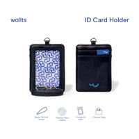 Gambar Wallts Aiken Leather - Lanyard Name Tag Id Card - Aiken Leather Black dari Wallts Kota Bandung 1 Tokopedia