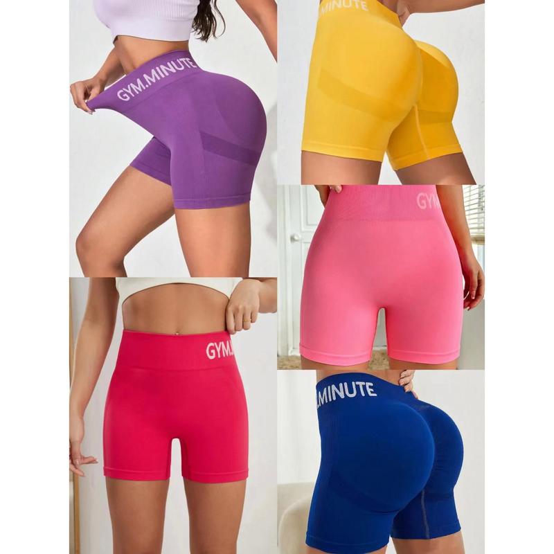 Quần Đùi Thể Thao Bó Sát Thích Hợp Tập Yoga, Vải Đàn Hồi Cao, độn Hông, Làm Săn Chắc Bụng, Phong Cách Âu Mỹ 3