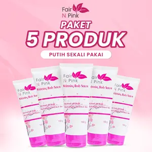 Paket 5 Produk Fair N Pink Whitening Body Serum