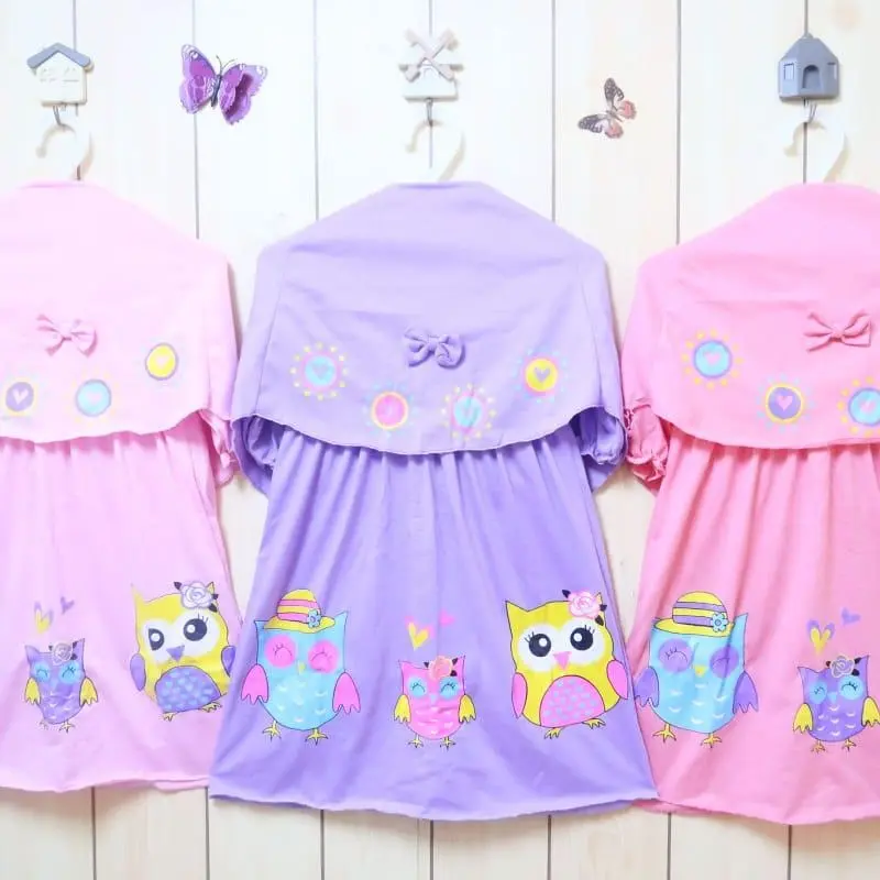 PusatKekinian / Gamis Set Kerudung 0-3 Tahun COD / Gamis Anak Perempuan / Gamis Set / Fashion Anak 4