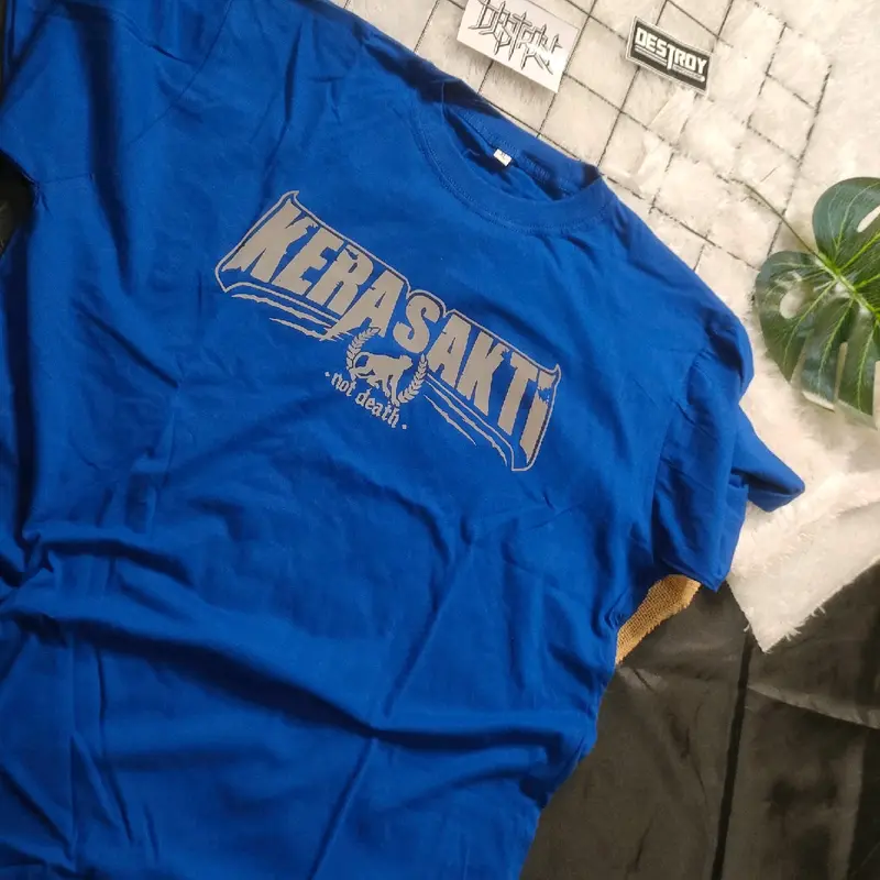 kaos kerasakti not dead sablon reflektif (bisa nyala) Combed Pendek 2