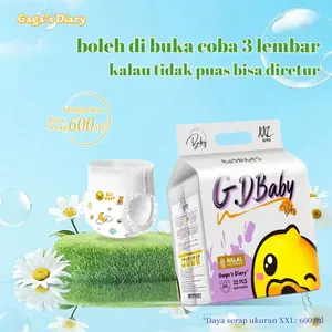 Gaga's Diary Popok Bayi Anak Aktif Absorpsi newborn bayi popok promo hari ini  murah  official store  diapers pants 1 lusin Tinggi Anti Tumpah Malam