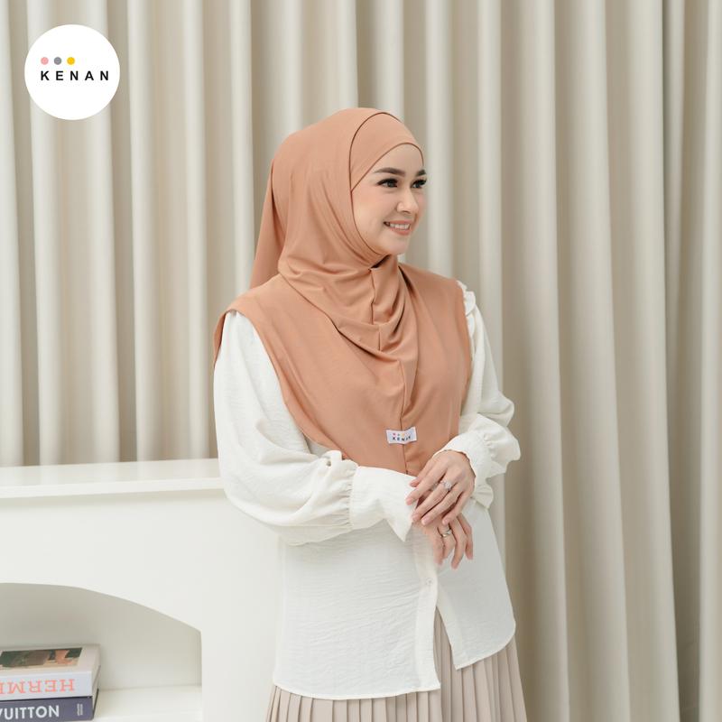 KENAN - SHINY Instan Daily Hijab nonpet matt Jersey size L 7