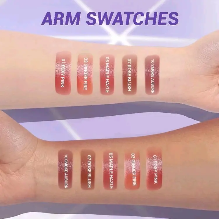 DAZZLE ME COLOR CHROME LIP MATTE LIP GLAZE LIPSTICK LIPSTIK 6