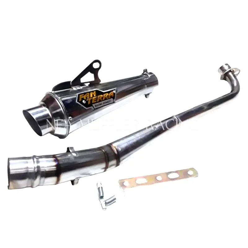 Knalpot Fan Terra Racing Vega Supra Jupiter Revo Absolute Karisma Blade Kaze Astrea Grand Motorcycle Kendaraan 2