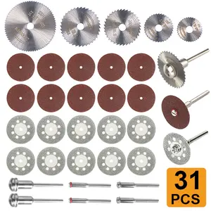 Sale, 31PCS Diamond Cutting Wheels HSS Circular Saw Blade Dremel Cut Off Wheel Mini Drill Rotary Too