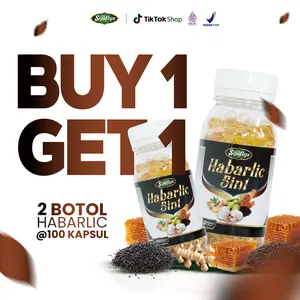 Habarlic 5in1 Herbal | Habbatussauda - Propolis - Garlic/Bawang Putih - Minyak Zaitun - Jahe | BPOM & Halal - Promo 2 Botol Hemat