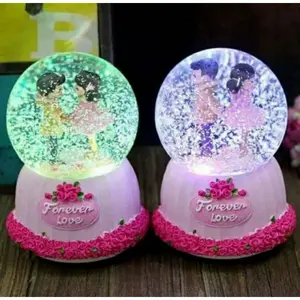 SNOWBALL BOLA KRISTAL SALJU LOVE ROMANTIS/ KOTAK MUSIK BOLA SALJU FOREVER LOVE DENGAN LAMPU DAN MUSIK GRATIS BATRE