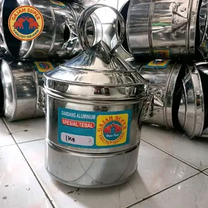 (!Bonus Centong nasi!)Dandang Kukusan Mini Stainless steel Tebal Ukuran 1kg set  lengkap